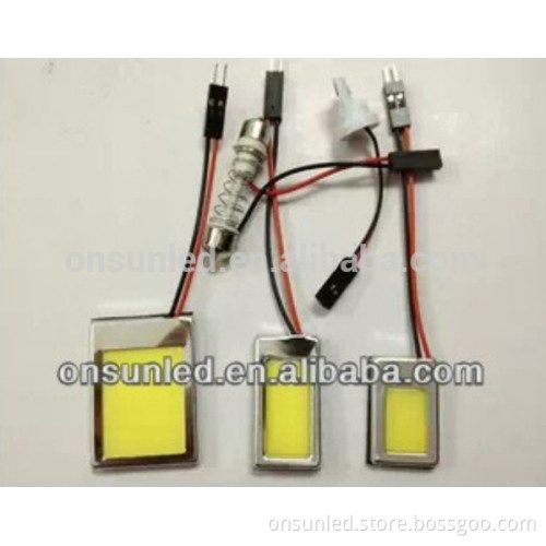 HOT SALE T10 Dome Festoon Car Interior License Plate COB car led ceiling lamp